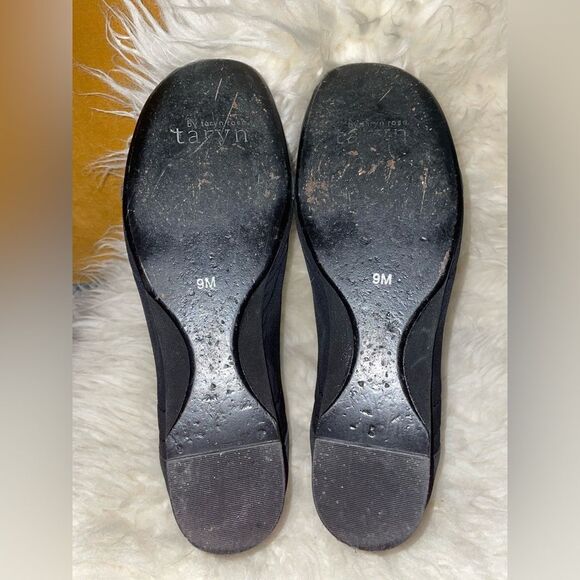 Taryn Rose Kuss Black Demi Wedge Comfort Slip On 9M - Picture 5 of 6